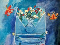 Bouquet et papillons