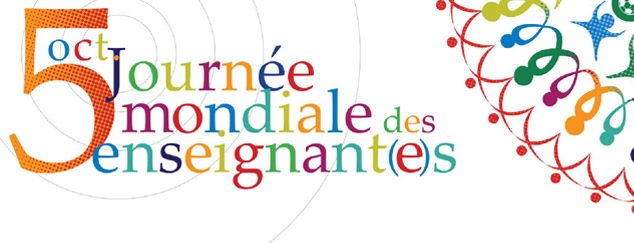 Logo journée mondiale des enseignants 2015 FR
