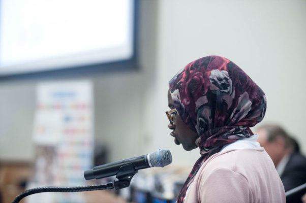 Mariyamou Drammeh, étudiante de la NYU (Photo ONU / Kim Haughton)